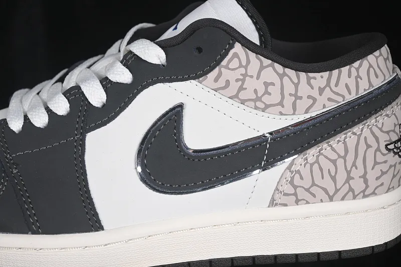All categories Air Jordan Jordan series basketball shoes Air Jordan 1 Low G version pure original Air Jordan 1 Low AJ1 Joe 1 white gray burst pattern low-top retro cultural basketball shoes IU2268-100